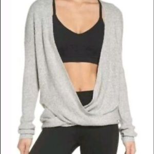 Zella Baby Pink Savoy Wrap Front Top